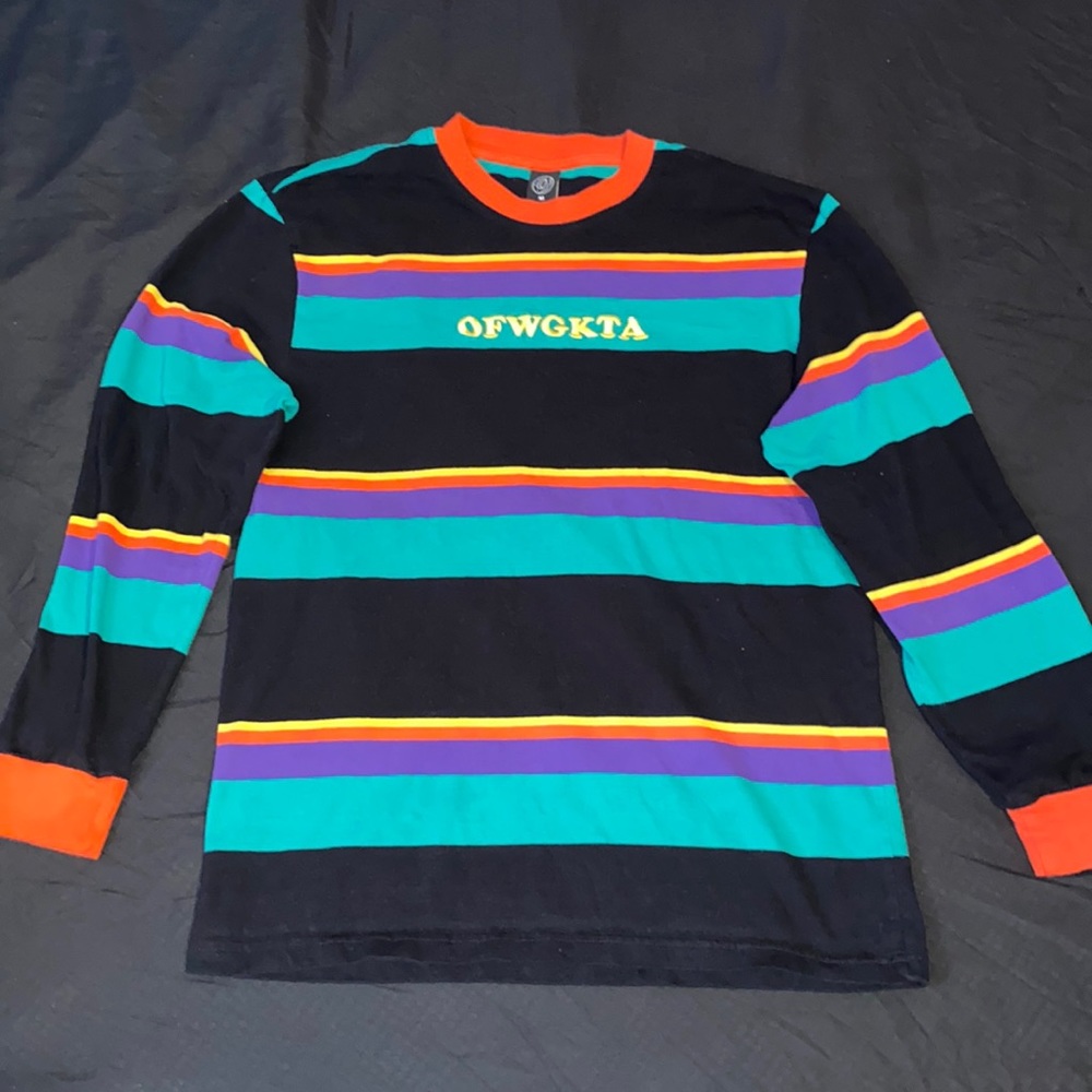 Multi-color Odd Future Embroidery Long Sleeve Tee